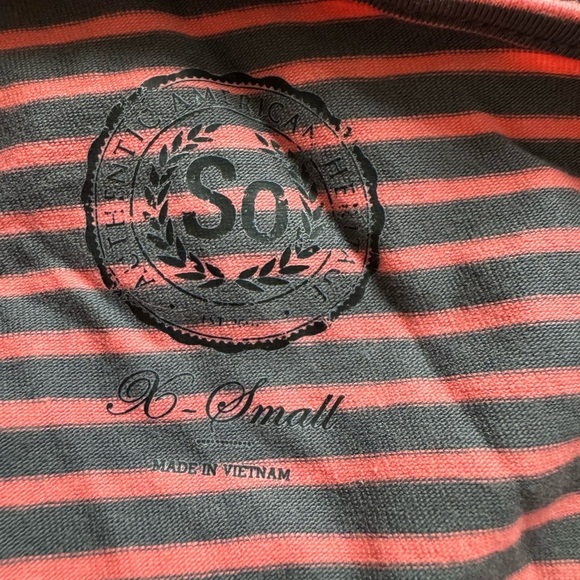 SO Striped pink and gray Women's Dress - Picture 7 of 7